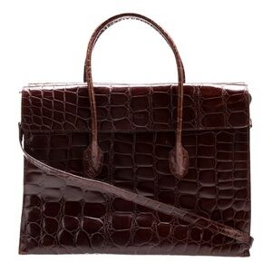 Furla Dark Brown Leather Bag